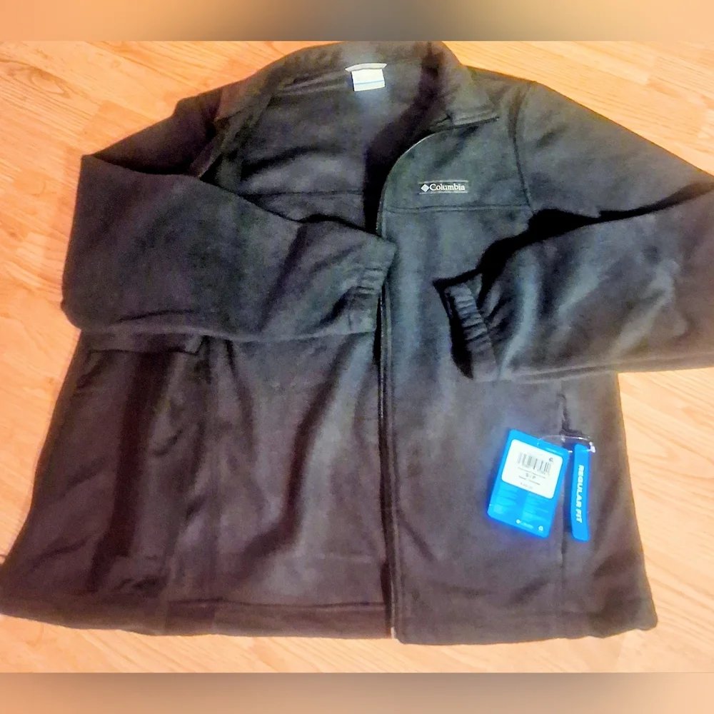 Columbia NWT Mens Black Fleece Jacket, SZ S MSRP $46 - Picture 2 of 6